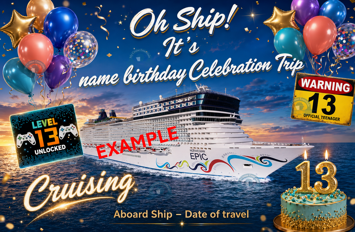 Magnetic Cabin Door Decoration - Birthday /Anniversary Trip - Full customisable
