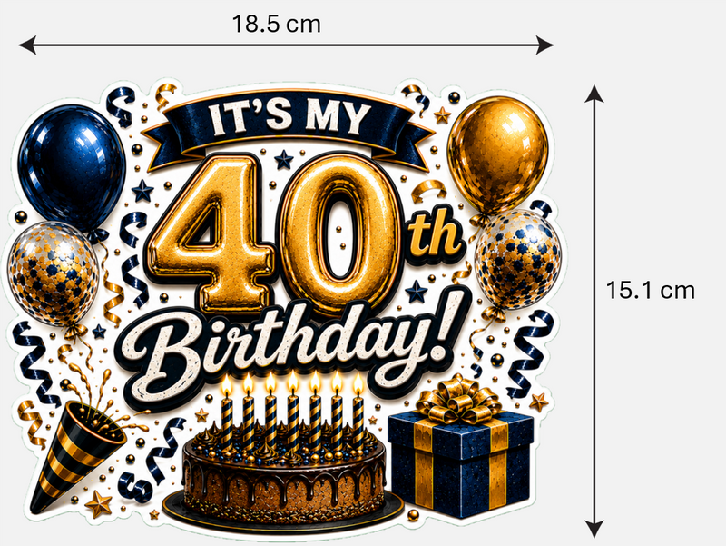 Birthday Magnetic Cruise Door Decoration - Special birthdays 18/21/30/40/50/60