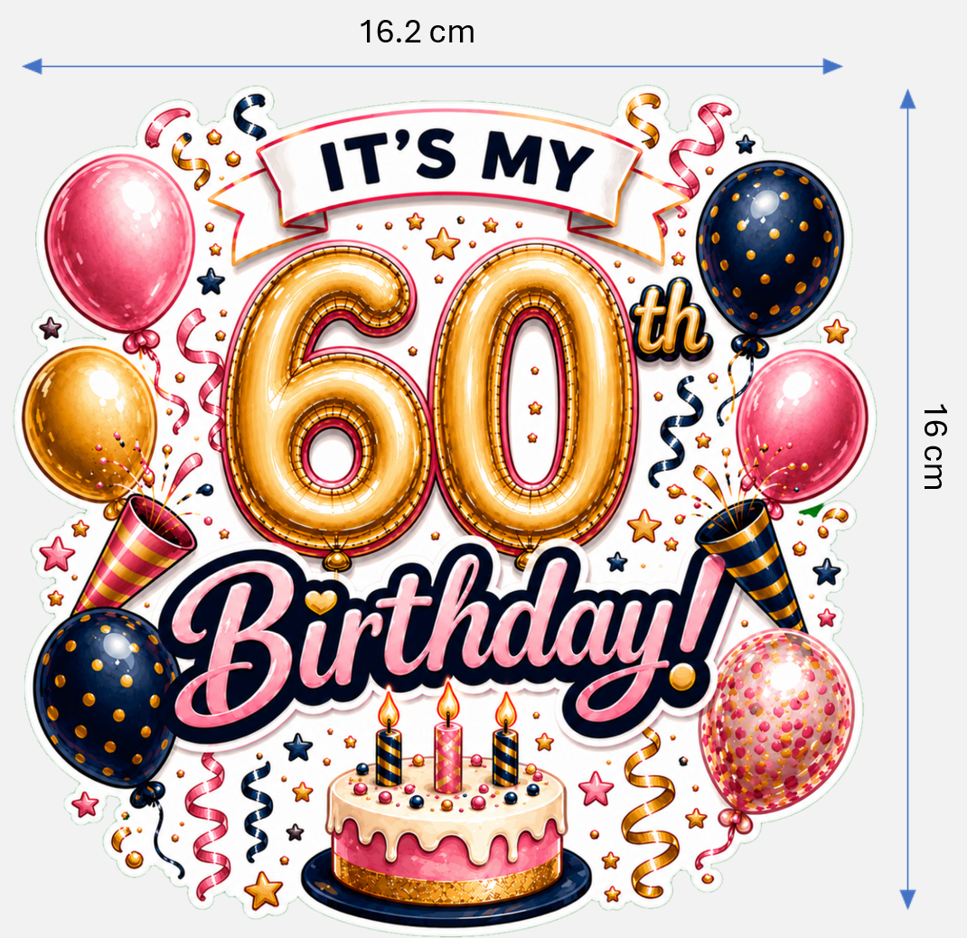 Birthday Magnetic Cruise Door Decorations - Set of 7 (Pink/Gold Collection) Special Birthdays