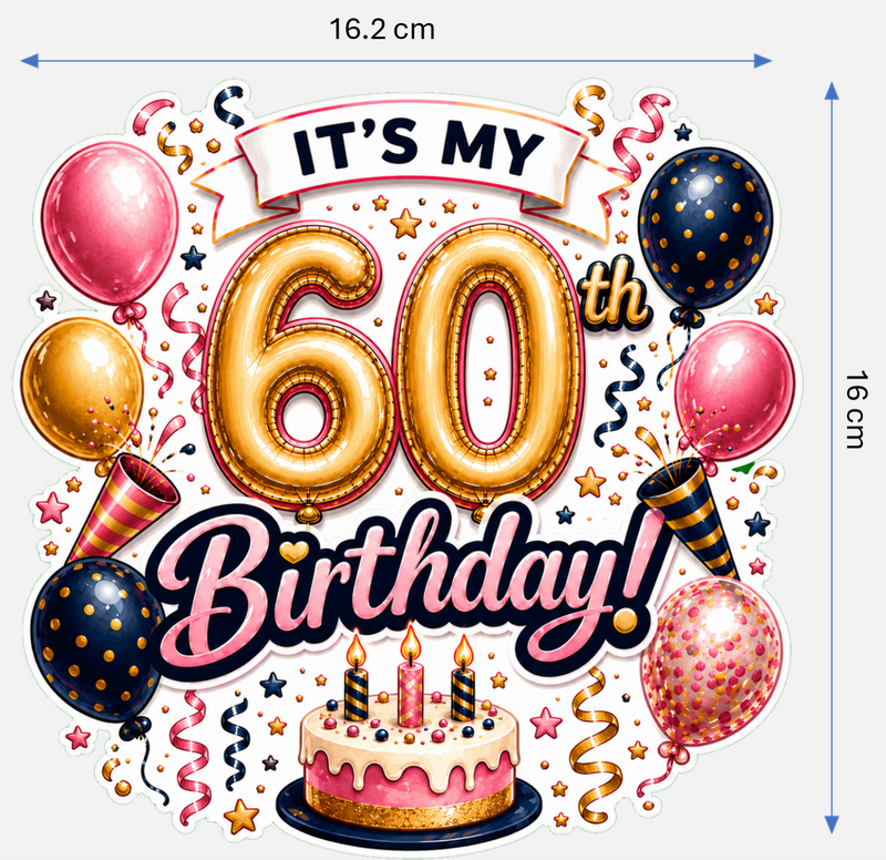 Birthday Magnetic Cruise Door Decorations - Set of 7 (Pink/Gold Collection) Special Birthdays