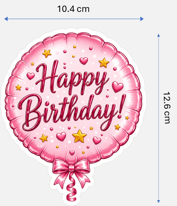 Birthday Magnetic Cruise Door Decorations - Set of 7 (Pink/Gold Collection) Special Birthdays