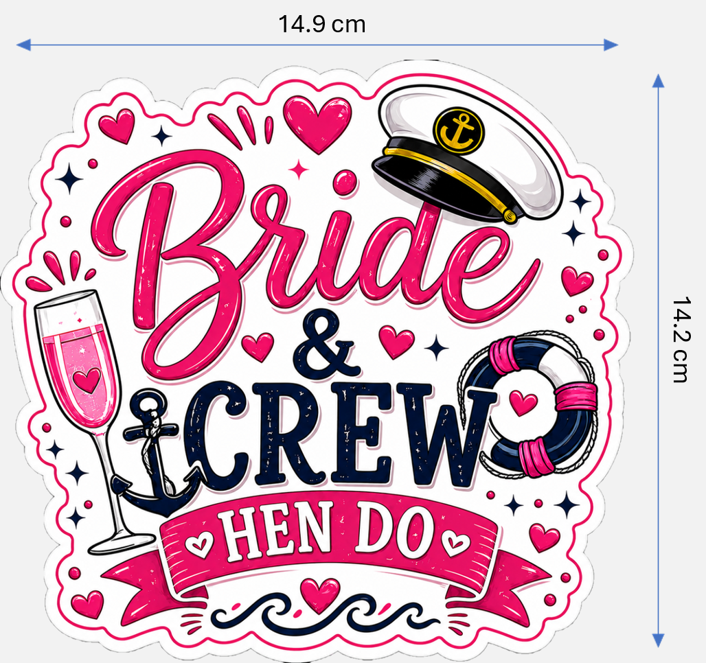 Hen Do / Party Magnetic Cruise Door Decorations - Set of 7