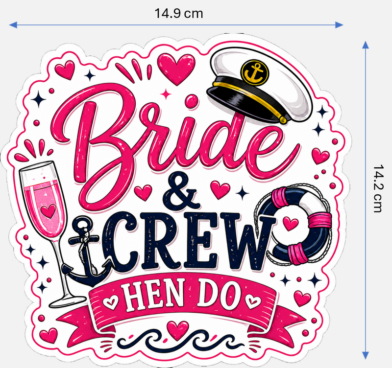 Hen Do / Party Magnetic Cruise Door Decorations - Set of 7
