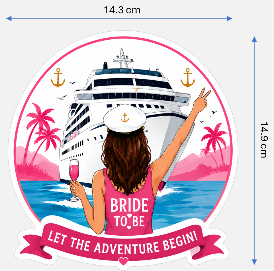 Hen Do / Party Magnetic Cruise Door Decorations - Set of 7