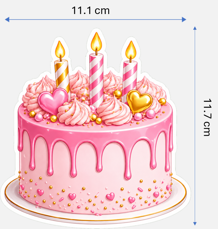 Birthday Magnetic Cruise Door Decorations - Set of 7 (Pink/Gold Collection) Special Birthdays