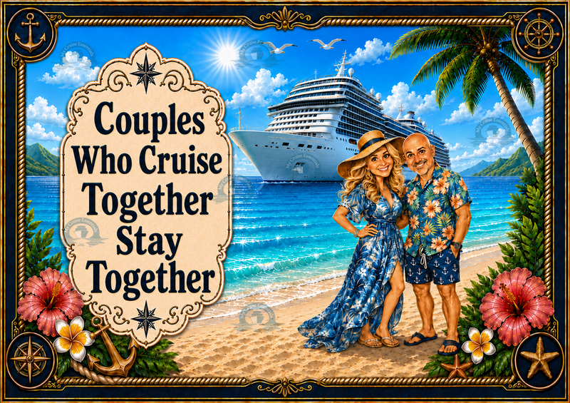 Bespoke Fun Magnetic Cruise Cabin Door Decoration - Fully customisable - Laminated