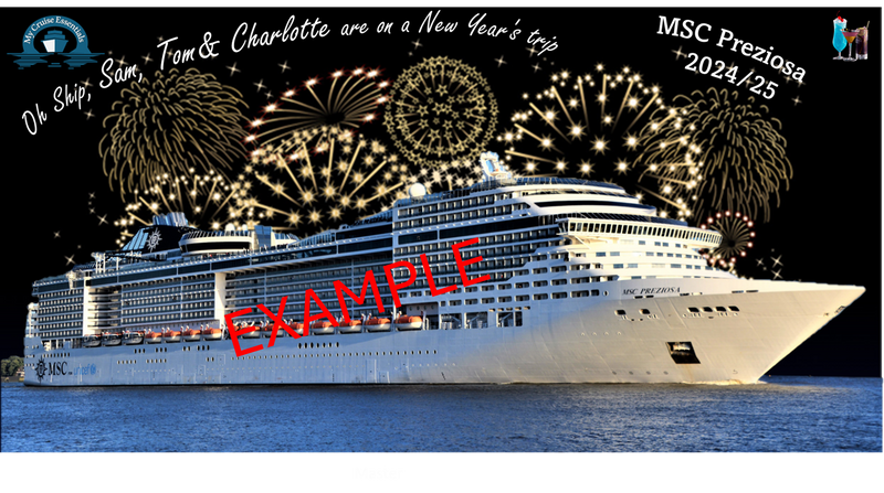 Magnetic Cruise Cabin Door Decoration - Can be customised (Laminated)