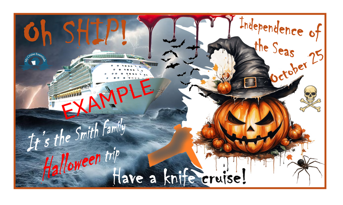 Magnetic Cruise Cabin Door Decoration - Can be customised (Laminated)