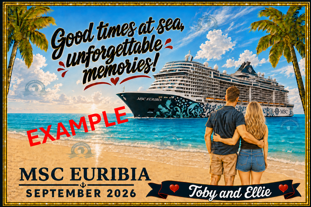 Bespoke Magnetic Cruise Cabin Door Decoration - Fully customisable - Laminated