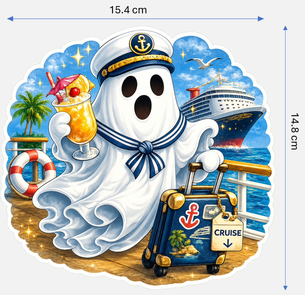 Halloween Magnetic Cruise Cabin Door Decorations - Set of 7