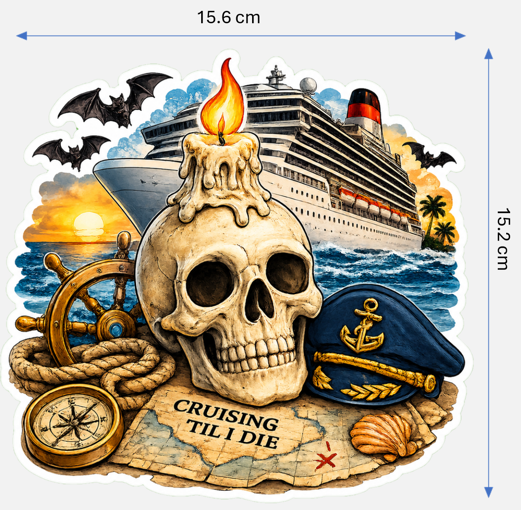 Halloween Magnetic Cruise Cabin Door Decorations - Set of 7