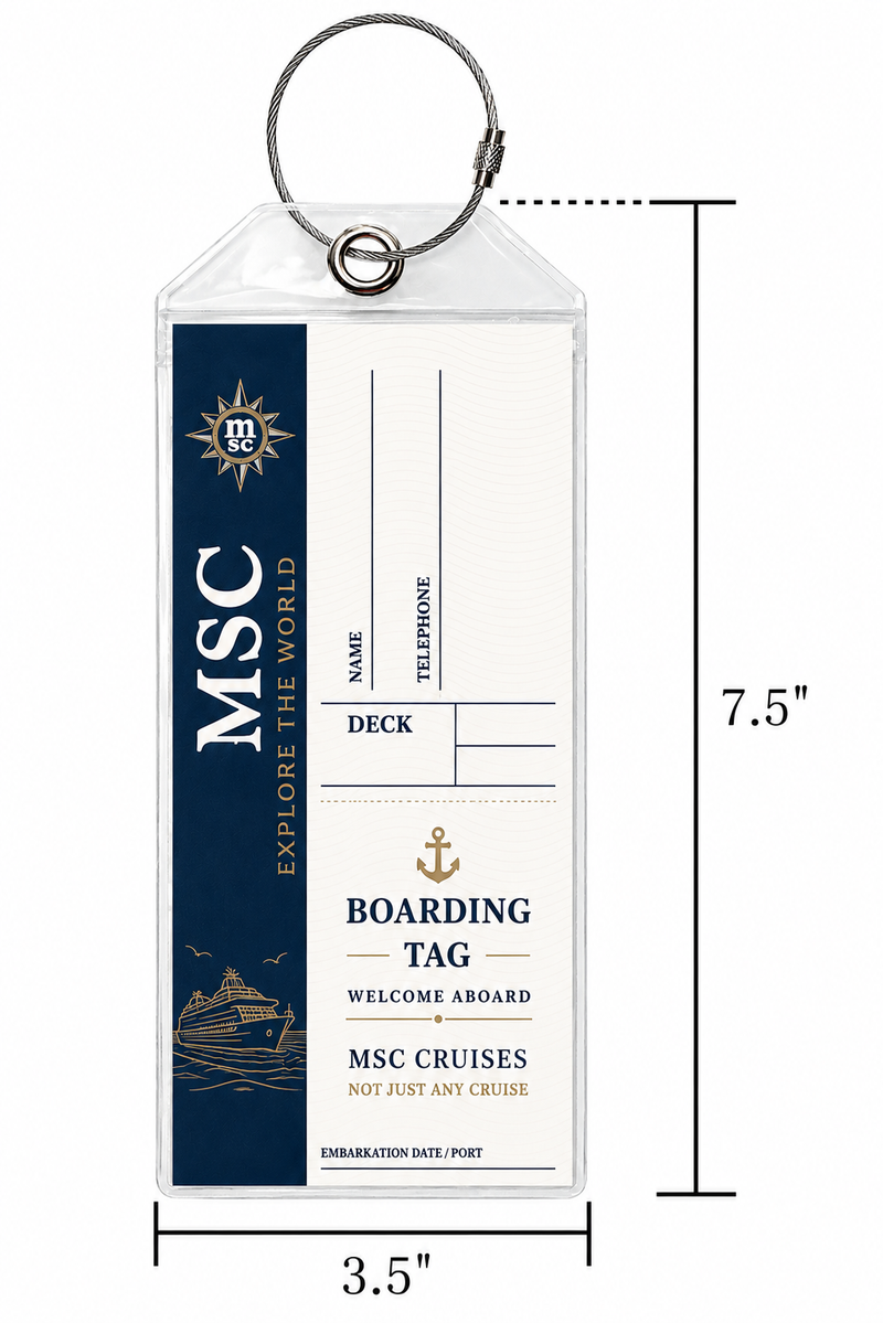 Essential Cruise Bundle - Magnetic Hooks Large Luggage Tag Holder Towel Clips