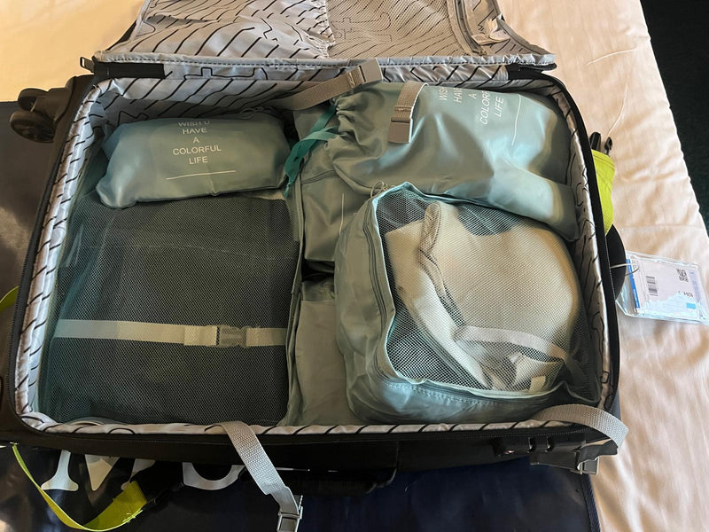 Packing Cubes Luggage Storage Organiser Travel Compression Suitcase Bags 7pcs
