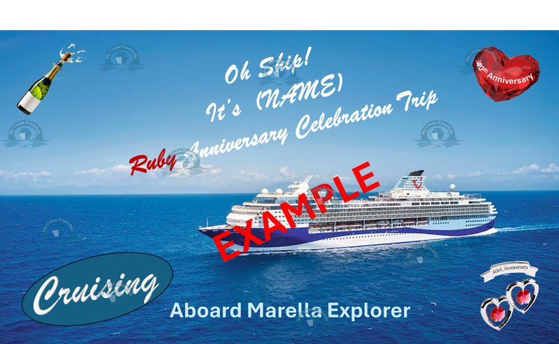 Magnetic Cruise Cabin Door Decoration - Can be customised (Laminated)
