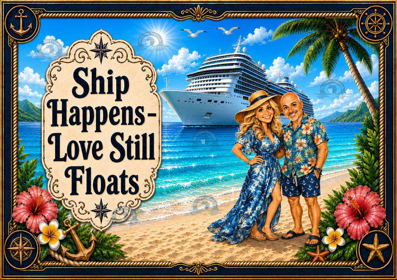 Bespoke Fun Magnetic Cruise Cabin Door Decoration - Fully customisable - Laminated