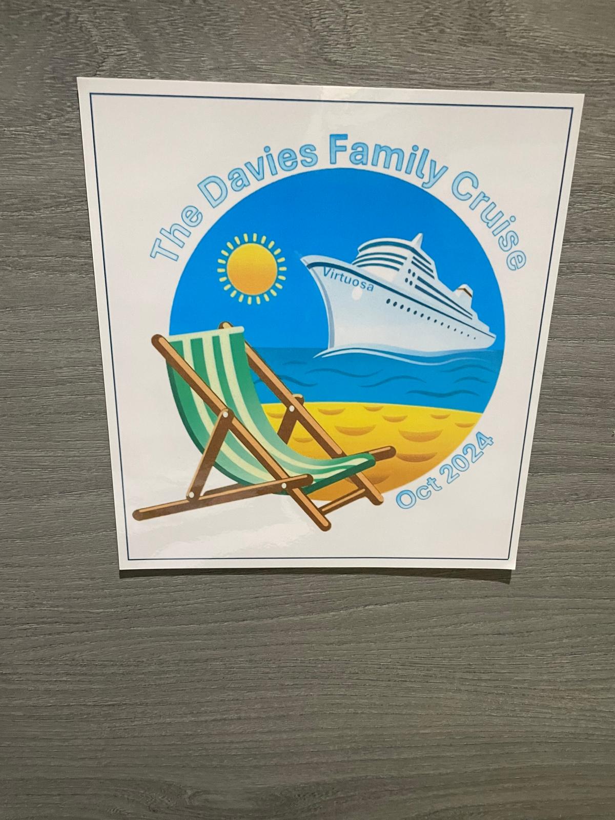 Magnetic Cruise Door Decoration - "The Family Cruise" (Laminated)