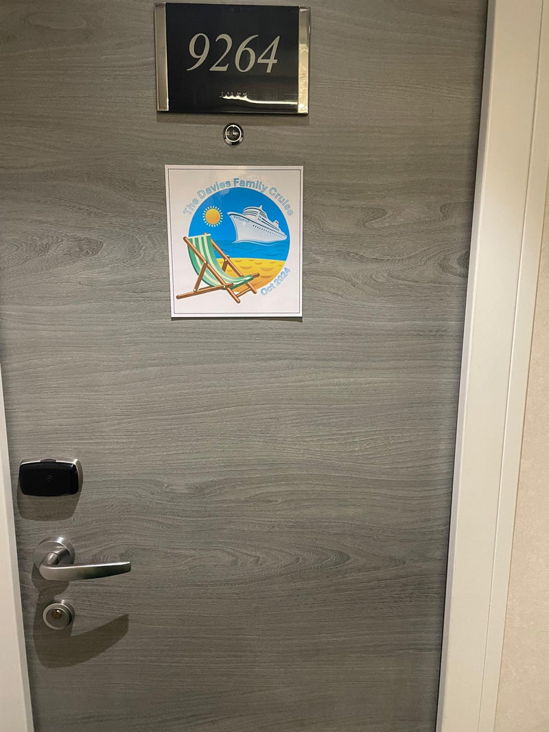 Magnetic Cruise Door Decoration - "The Family Cruise" (Laminated)
