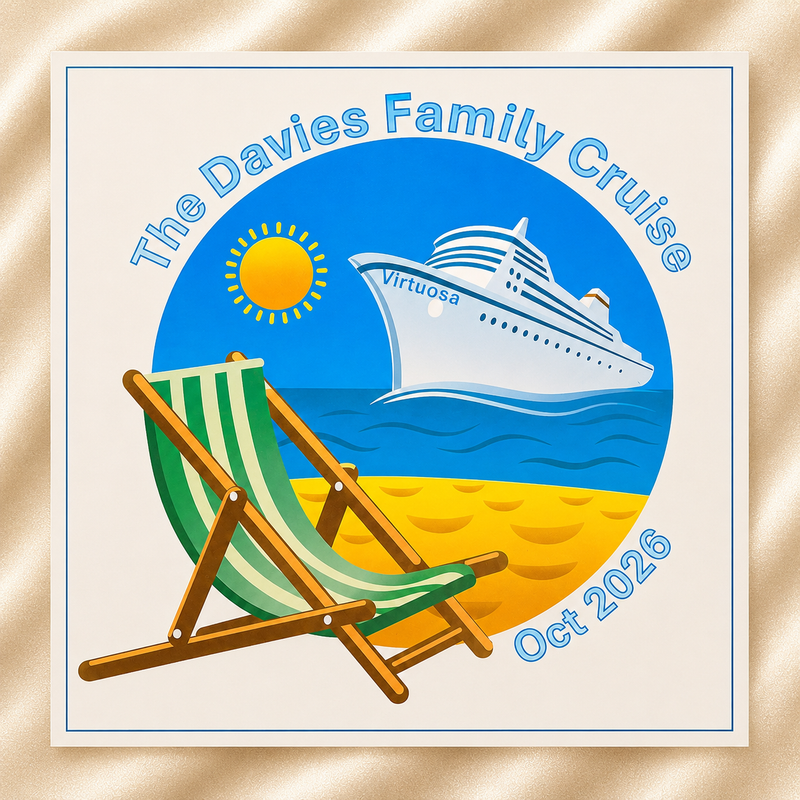 Magnetic Cruise Door Decoration - "The Family Cruise" (Laminated)