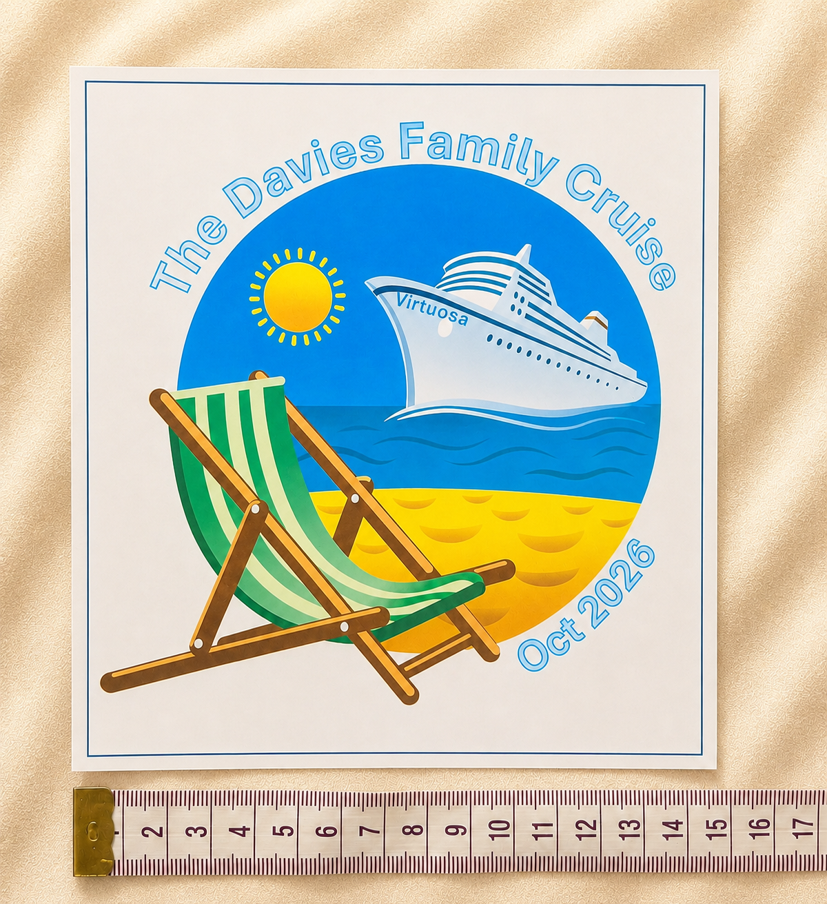 Magnetic Cruise Door Decoration - "The Family Cruise" (Laminated)