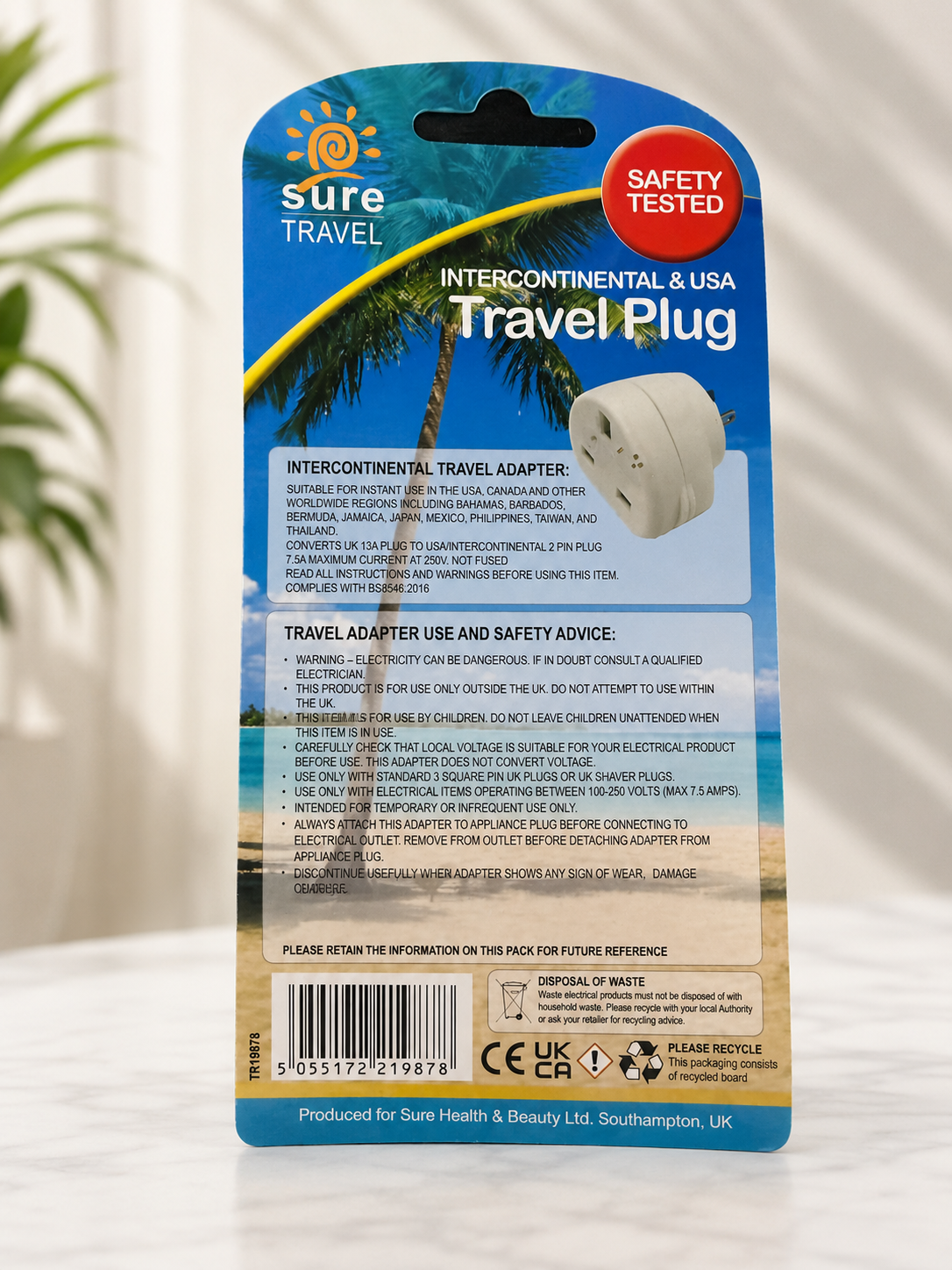 US & INTERCONTINENTAL Travel Plug Adaptor
