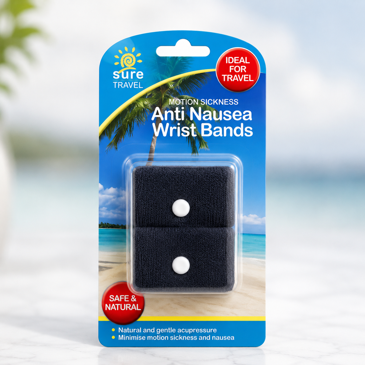 ANTI NAUSEA WRIST BANDS - IDEAL FOR TRAVEL