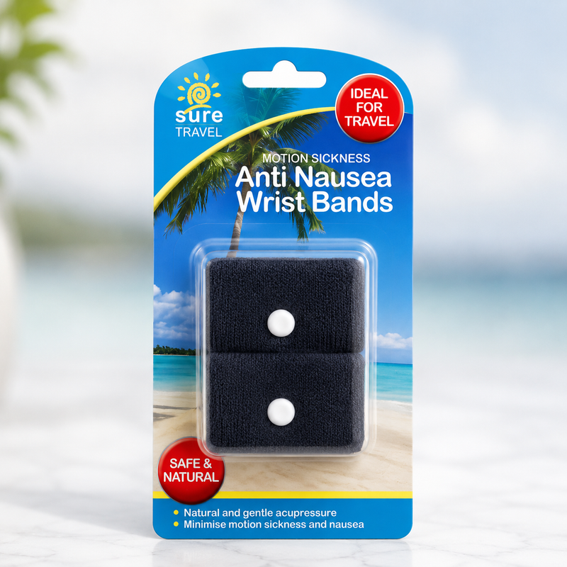 ANTI NAUSEA WRIST BANDS - IDEAL FOR TRAVEL