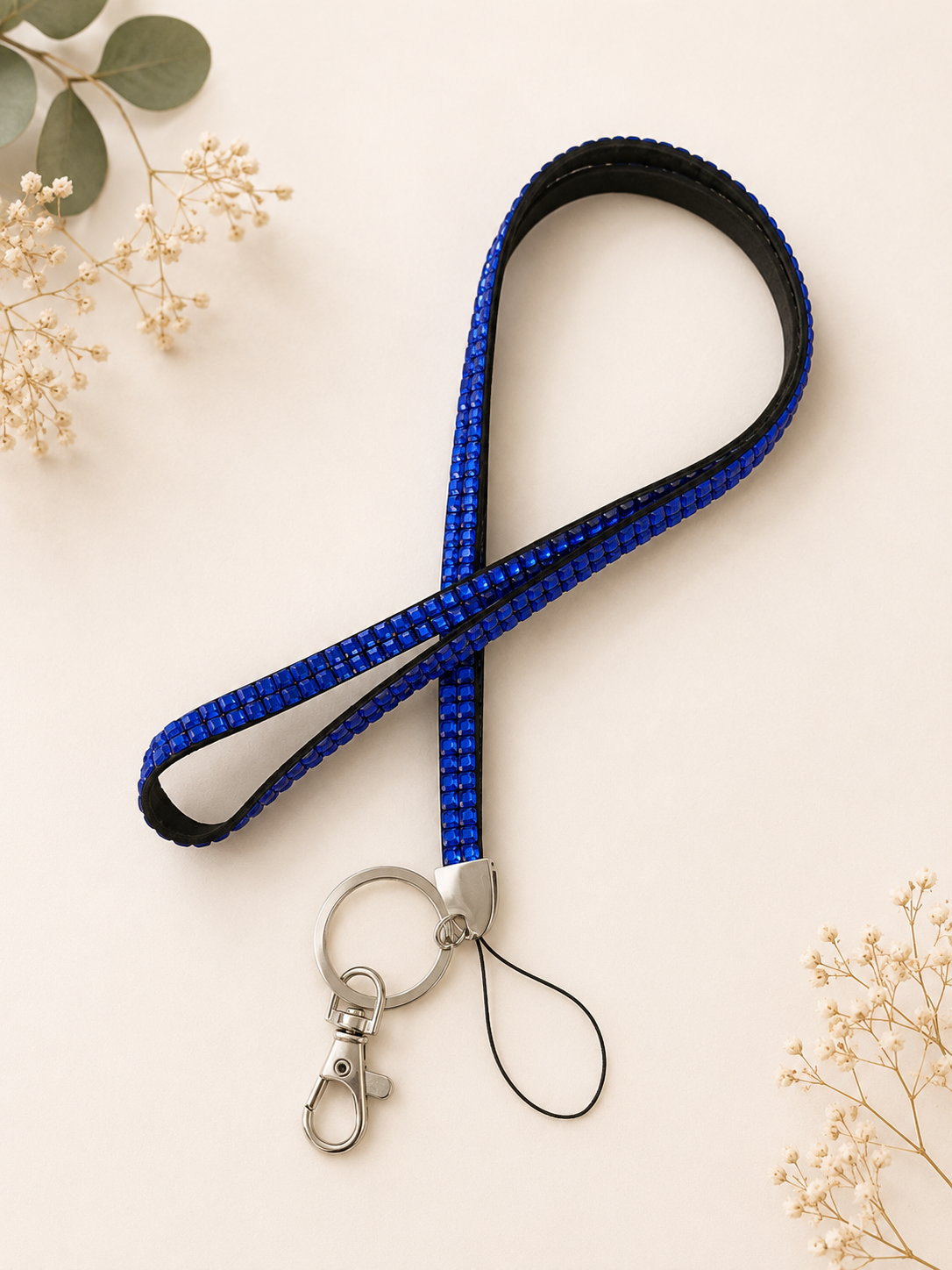 Cruise Crystal Lanyard for ID Card Badge Holder Neck Strap - Sparkly Rhinestone
