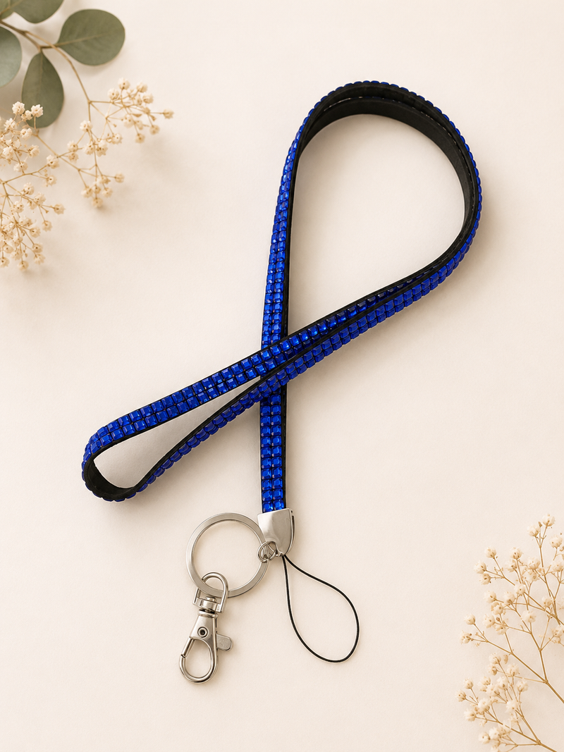 Cruise Crystal Lanyard for ID Card Badge Holder Neck Strap - Sparkly Rhinestone