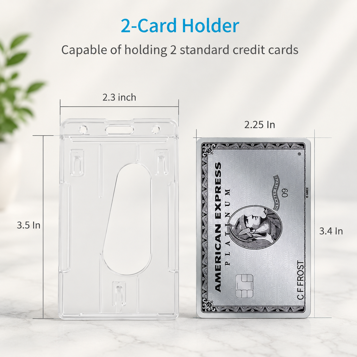 Clear Plastic ID Holders/Lanyard upgrade thumb slider Premium Rigid plastic