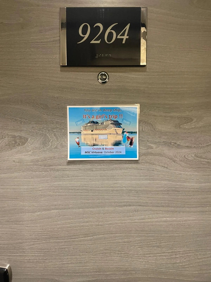 Magnetic Cruise Cabin Door Decoration - "It's a girls trip"- Can be customised (Laminated)