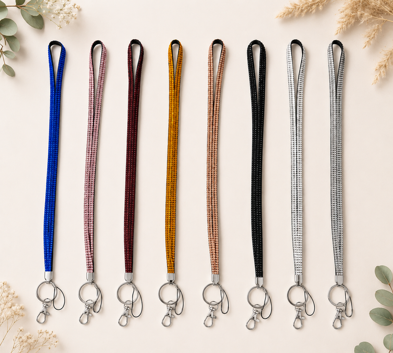 Cruise Crystal Lanyard for ID Card Badge Holder Neck Strap - Sparkly Rhinestone