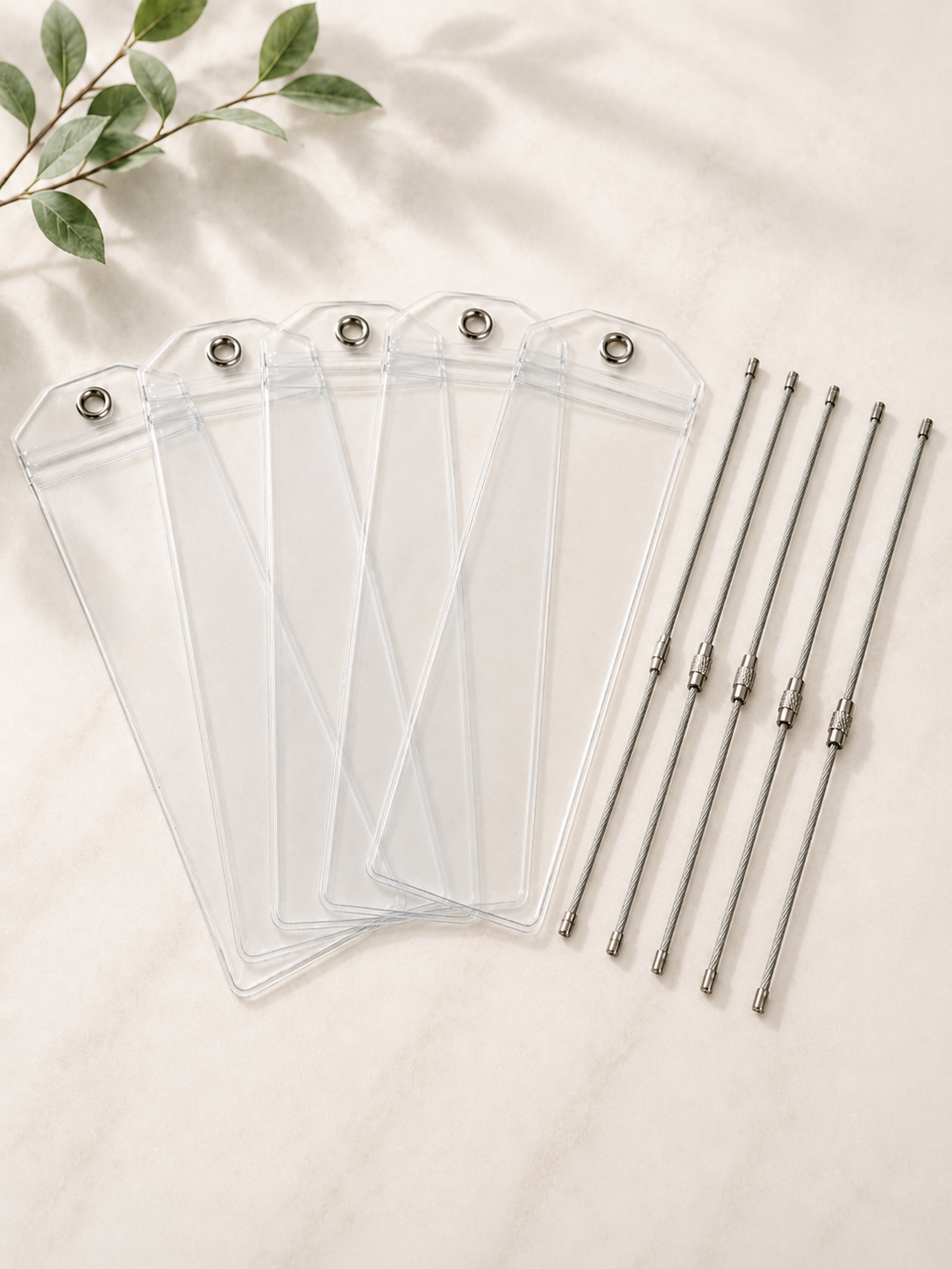AZAMARA CRUISE Luggage Tag Holder - Clear Waterproof - Zip Seal and Steel Loop