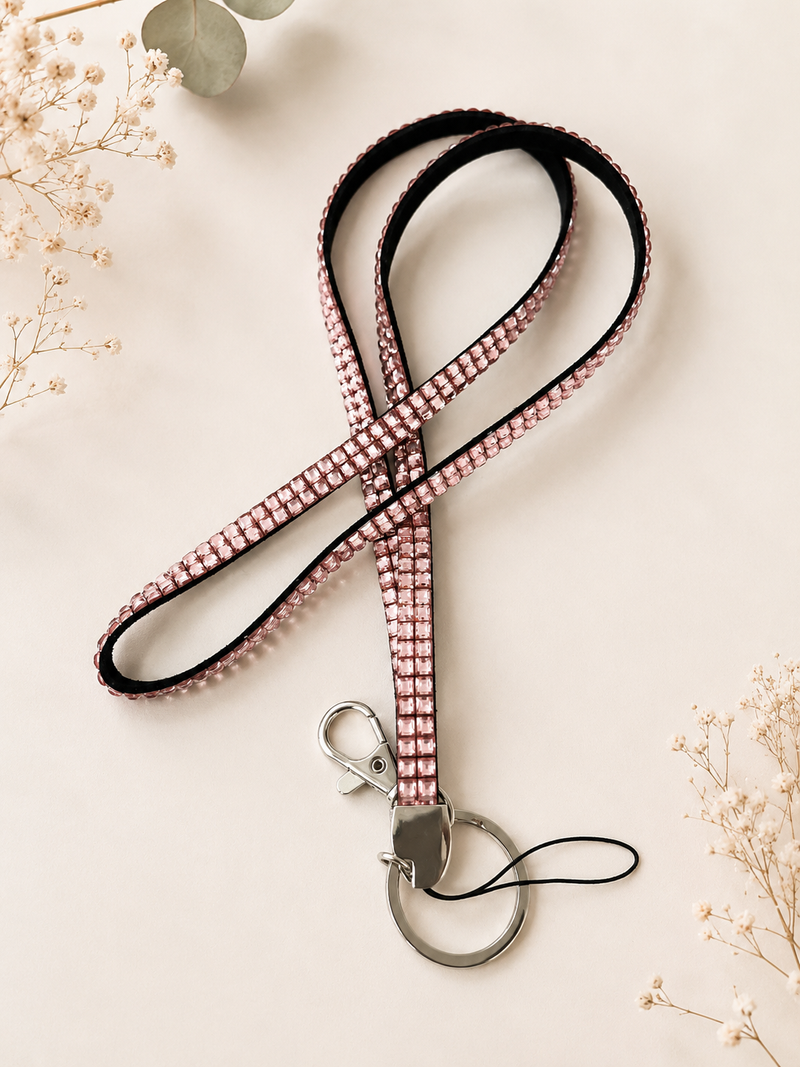Cruise Crystal Lanyard for ID Card Badge Holder Neck Strap - Sparkly Rhinestone