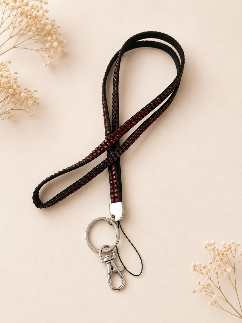Cruise Crystal Lanyard for ID Card Badge Holder Neck Strap - Sparkly Rhinestone