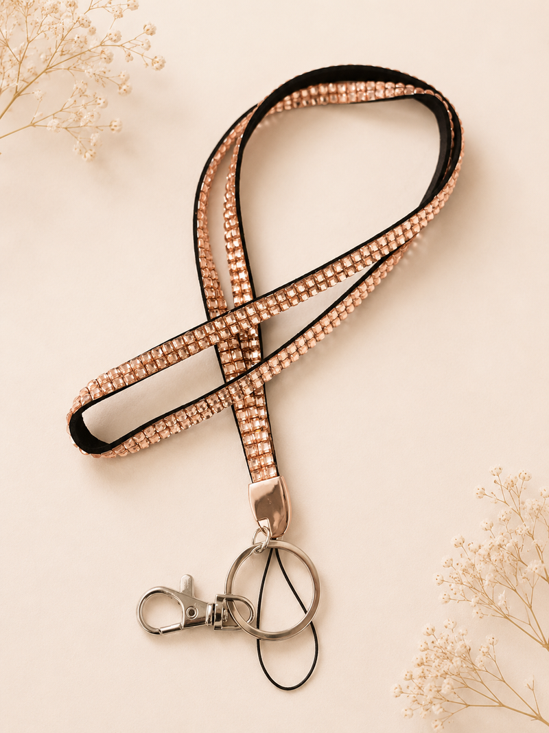Cruise Crystal Lanyard for ID Card Badge Holder Neck Strap - Sparkly Rhinestone