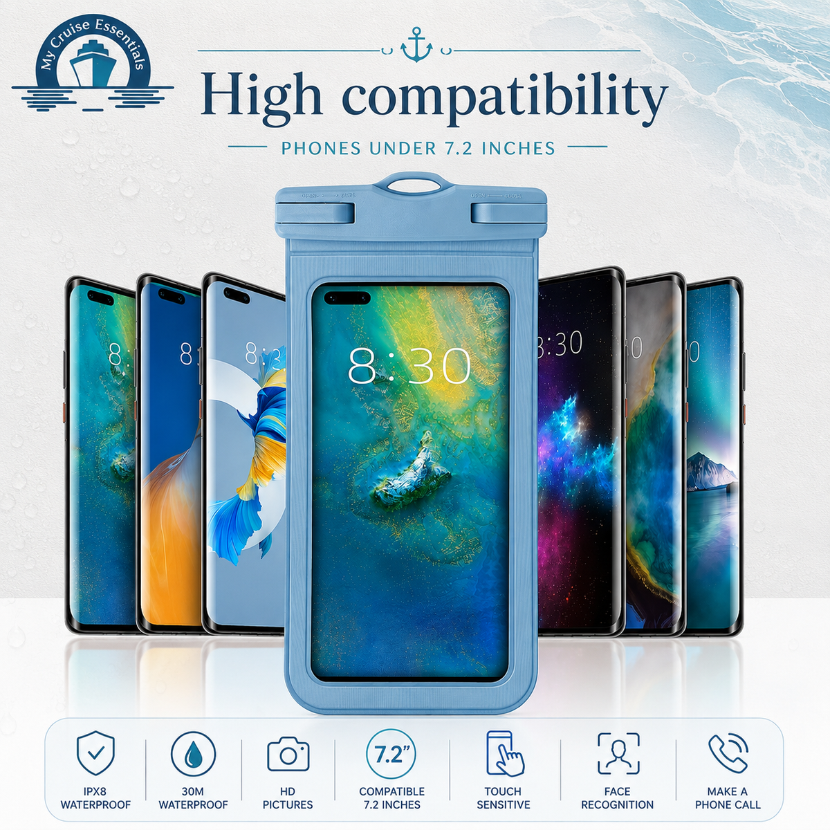 Waterproof Phone Case Cover Universal Mobile Phone Underwater Premium Quality