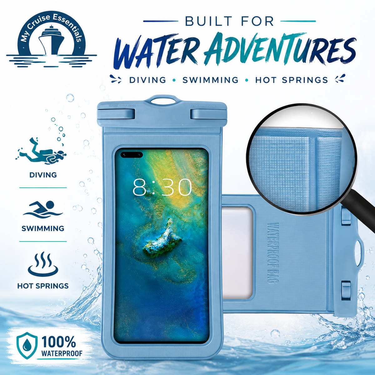 Waterproof Phone Case Cover Universal Mobile Phone Underwater Premium Quality